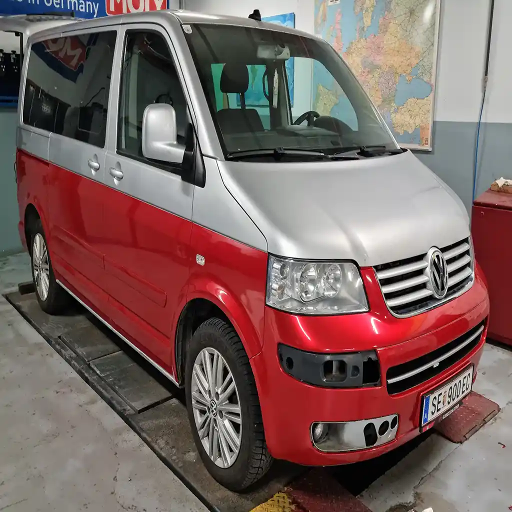 Folierung T5 Unterteil Rot Metallic
